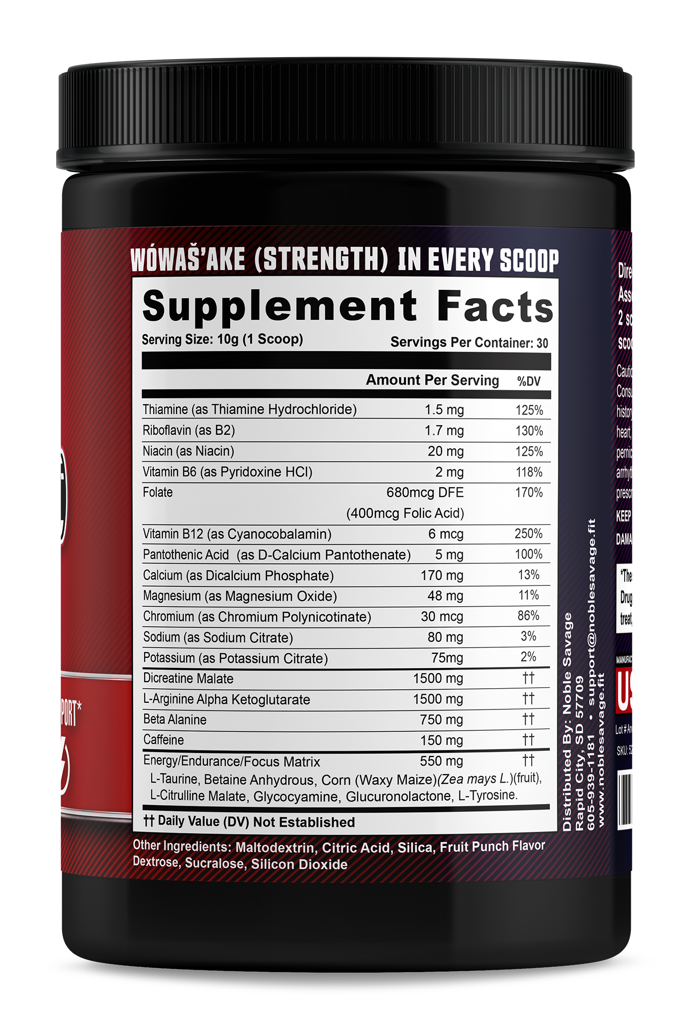 Nitric Shock Nootropic Pre Workout! Savage Punch