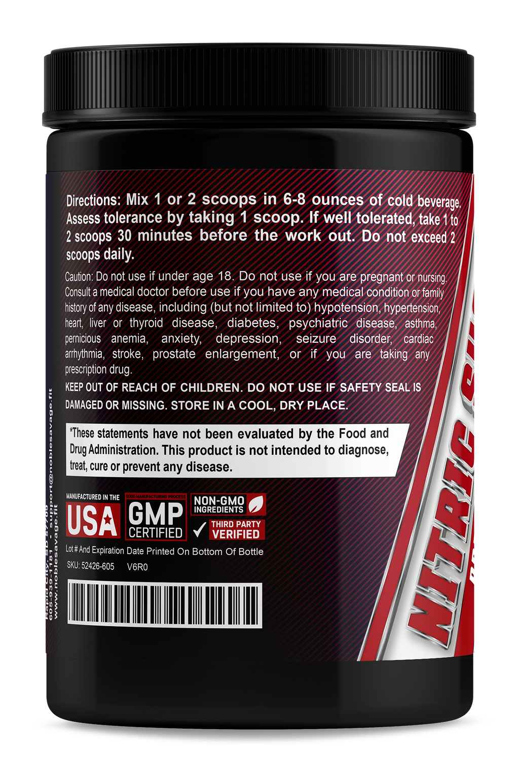 Nitric Shock Nootropic Pre Workout! Savage Punch