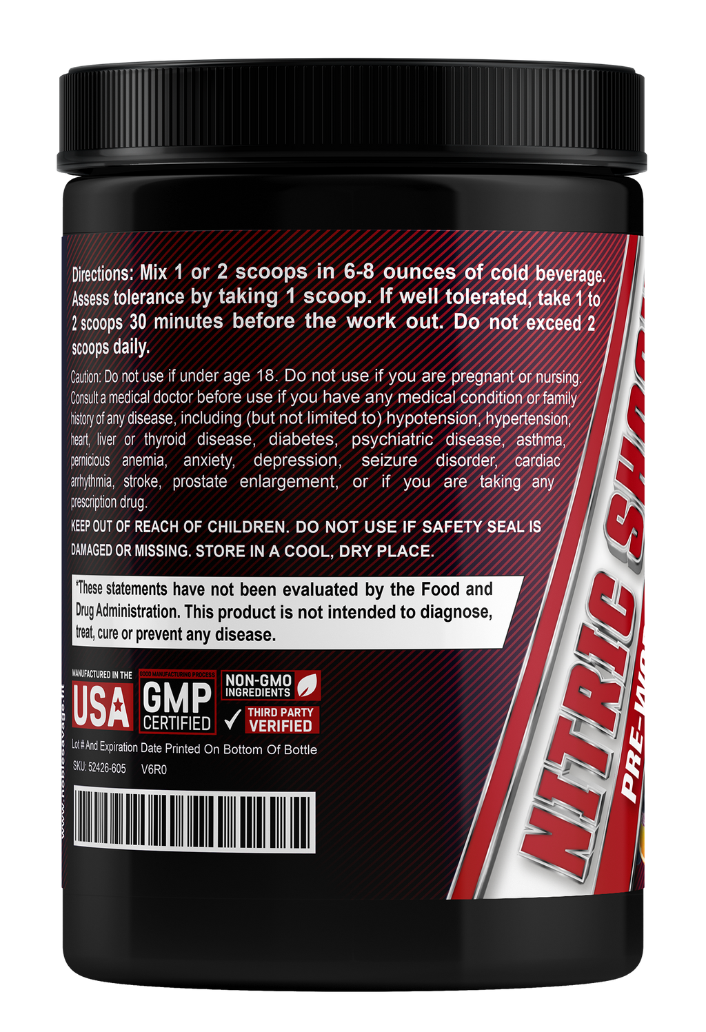 Nitric Shock Nootropic Pre Workout! Savage Punch