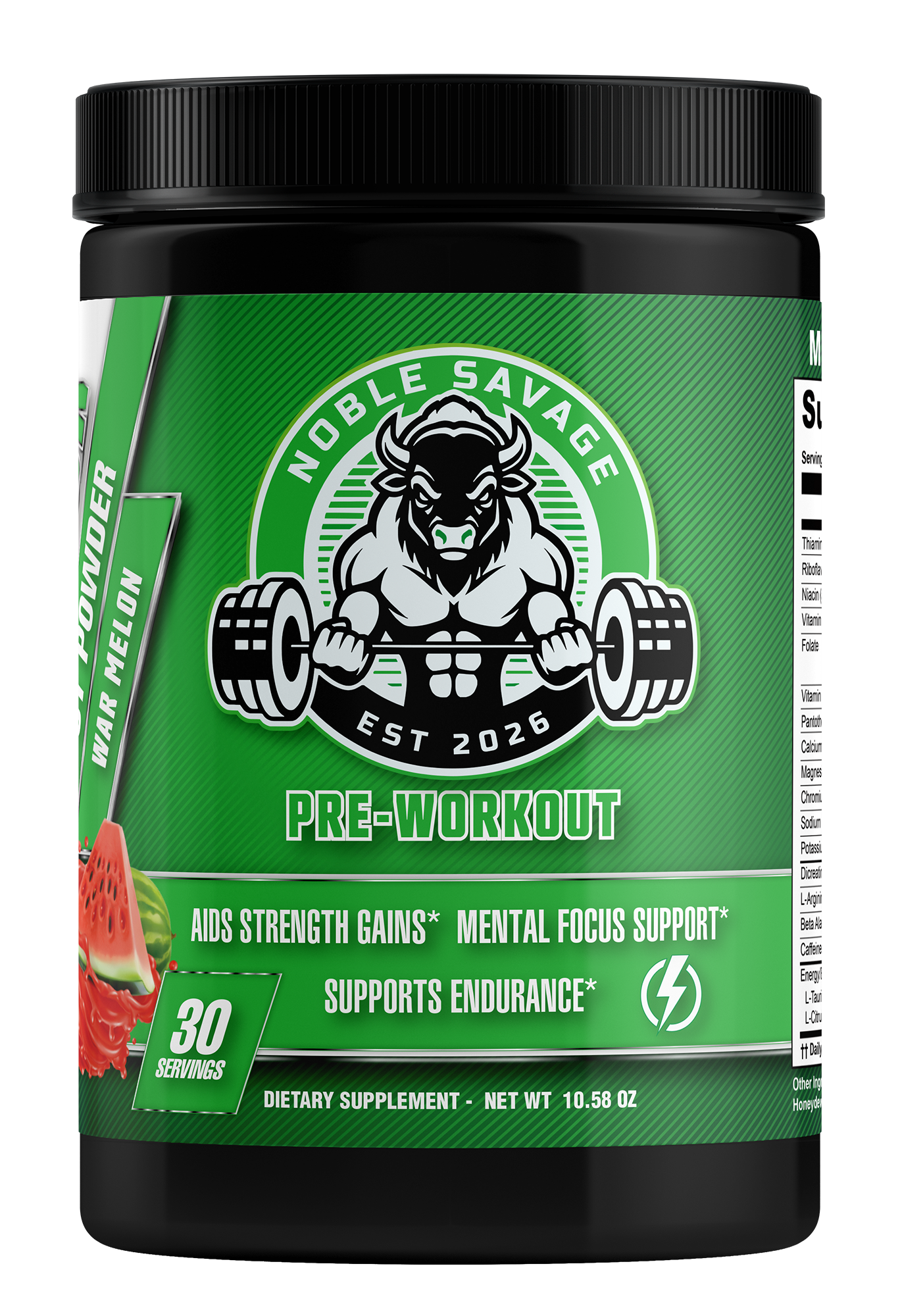 Nitric Shock Nootropic Pre Workout! War Melon