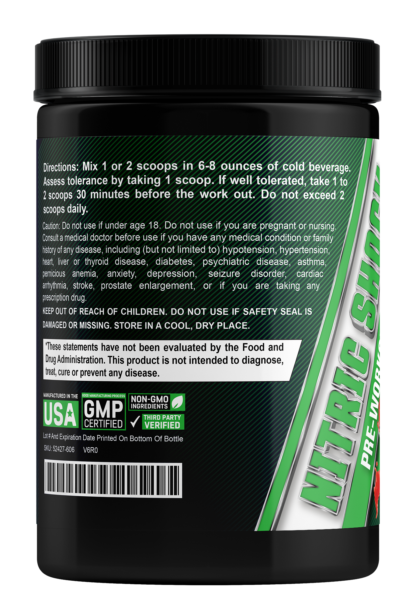 Nitric Shock Nootropic Pre Workout! War Melon